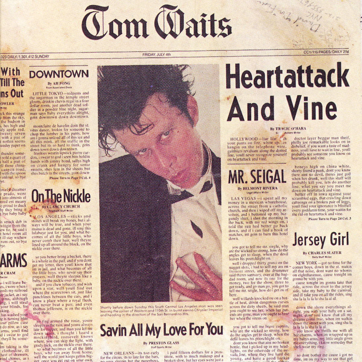 7EP 7インチ Tom Waits Heartattack And Vine Tom Waits – Heartattack and Vine (1980) | Altamont